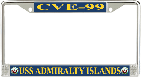 USS Admiralty Islands CVE-99 License Plate Frame