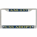 USS Adopt AM-137 License Plate Frame
