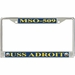 USS Adroit MSO-509 License Plate Frame