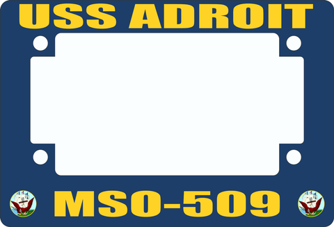 USS Adroit MSO-509 Motorcycle Frame