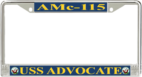 USS Advocate AMc-115 License Plate Frame