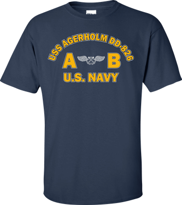 USS AGERHOLM DD-826 Rate AB Aviation Boatswains Mate T-Shirt