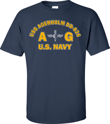 USS AGERHOLM DD-826 Rate AG Aerographers Mate T-Shirt