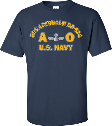 USS AGERHOLM DD-826 Rate AO Aviation Ordnanceman T-Shirt