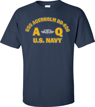 USS AGERHOLM DD-826 Rate AQ Aviation Fire Control Technician T-Shirt