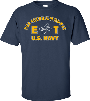 USS AGERHOLM DD-826 Rate ET Electronics Technician T-Shirt