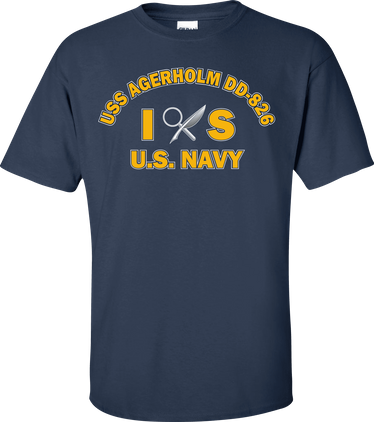 USS AGERHOLM DD-826 Rate IS Intelligence Specialist T-Shirt