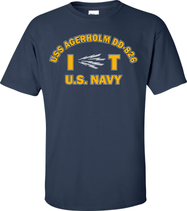 USS AGERHOLM DD-826 Rate IT Information Systems Technician T-Shirt