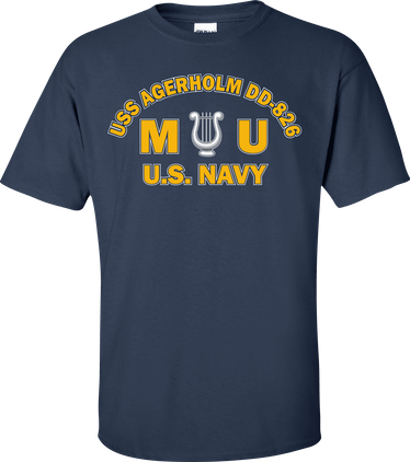 USS AGERHOLM DD-826 Rate MU Musician T-Shirt