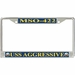 USS Aggressive MSO-422 License Plate Frame