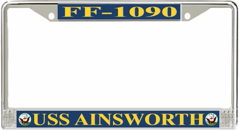 USS Ainsworth FF-1090 License Plate Frame