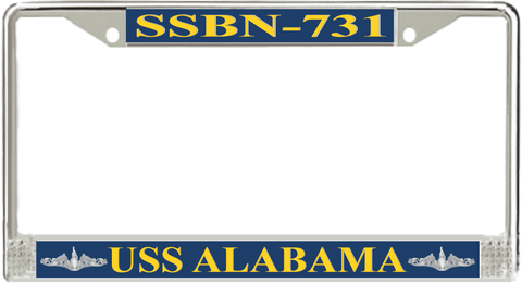 USS Alabama  SSBN-731 License Plate Frame