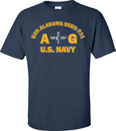 USS ALABAMA SSBN-731 Rate AG Aerographers Mate T-Shirt
