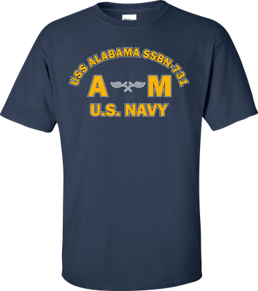 USS ALABAMA SSBN-731 Rate AM Aviation Structural Mechanic T-Shirt