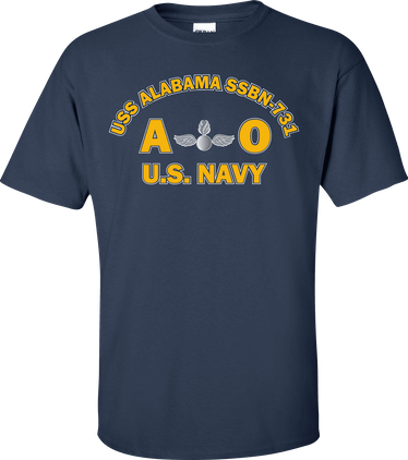 USS ALABAMA SSBN-731 Rate AO Aviation Ordnanceman T-Shirt