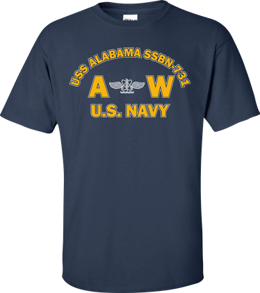 USS ALABAMA SSBN-731 Rate AW Aviation Antisubmarine War Operator T-Shirt