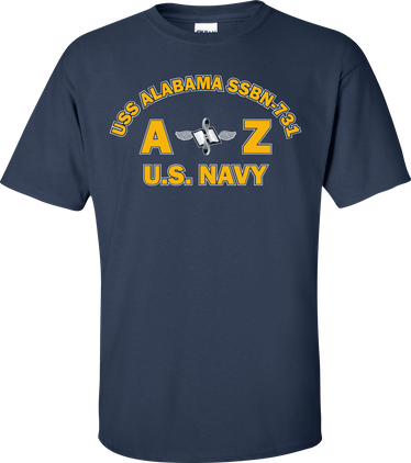 USS ALABAMA SSBN-731 Rate AZ Aviation Maintenance Administrationman T-Shirt