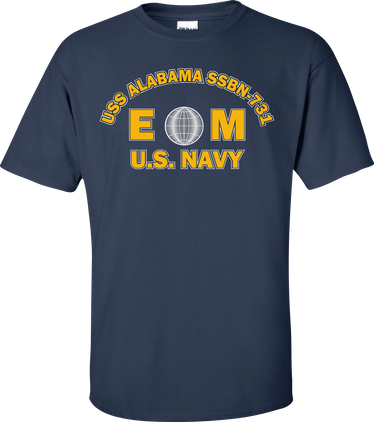 USS ALABAMA SSBN-731 Rate EM Electricians Mate T-Shirt