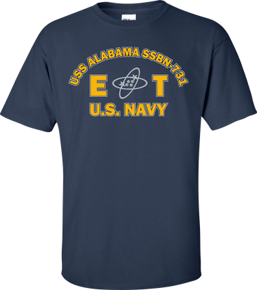 USS ALABAMA SSBN-731 Rate ET Electronics Technician T-Shirt