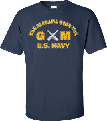 USS ALABAMA SSBN-731 Rate GM Gunners Mate T-Shirt