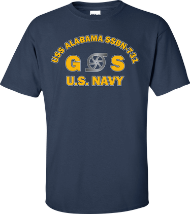 USS ALABAMA SSBN-731 Rate GS Gas Turbine System Technician T-Shirt