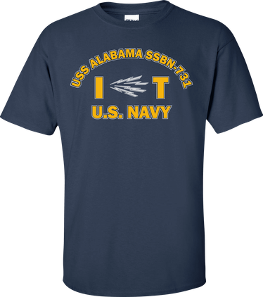 USS ALABAMA SSBN-731 Rate IT Information Systems Technician T-Shirt