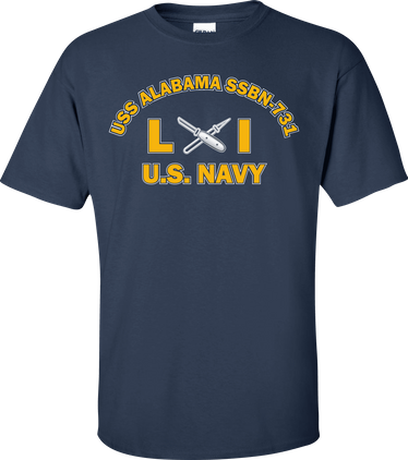 USS ALABAMA SSBN-731 Rate LI Lithographer T-Shirt