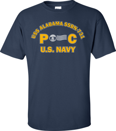 USS ALABAMA SSBN-731 Rate PC Postal Clerk T-Shirt