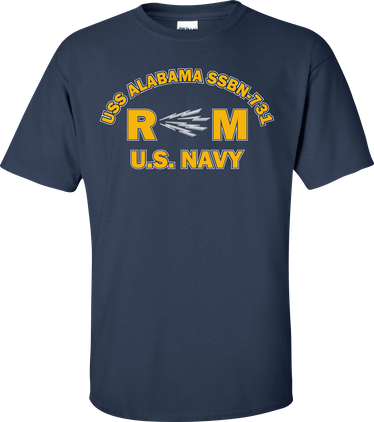 USS ALABAMA SSBN-731 Rate RM Radioman T-Shirt