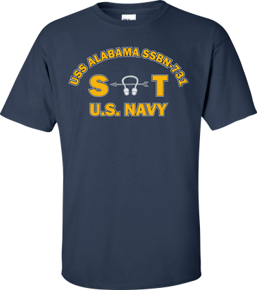 USS ALABAMA SSBN-731 Rate ST Sonar Technician T-Shirt