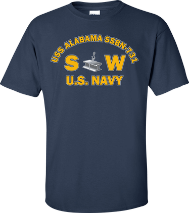 USS ALABAMA SSBN-731 Rate SW Steelworker T-Shirt
