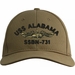 USS Alabama SSBN-731 with Gold Dolphins Embroidered Cap