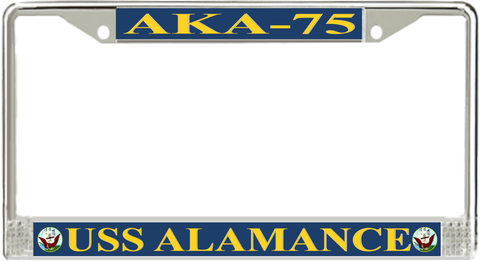 USS Alamance AKA-75 License Plate Frame