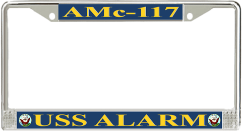 USS Alarm AMc-117 License Plate Frame
