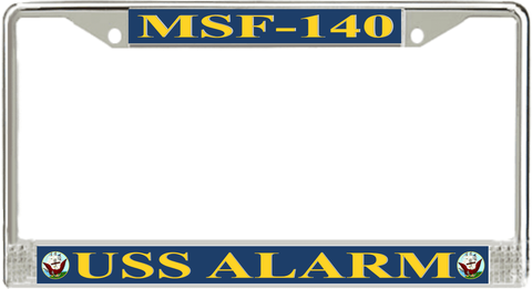 USS Alarm MSF-140 License Plate Frame
