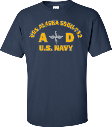 USS ALASKA SSBN-732 Rate AD Aviation Machinist Mate T-Shirt