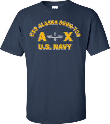 USS ALASKA SSBN-732 Rate AX Antisubmarine Warfare Technician T-Shirt