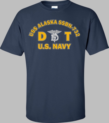USS ALASKA SSBN-732 Rate DT Dental Technician T-Shirt