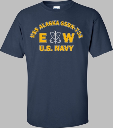 USS ALASKA SSBN-732 Rate EW Electronics Warfare Technician T-Shirt