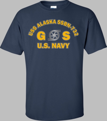 USS ALASKA SSBN-732 Rate GS Gas Turbine System Technician T-Shirt