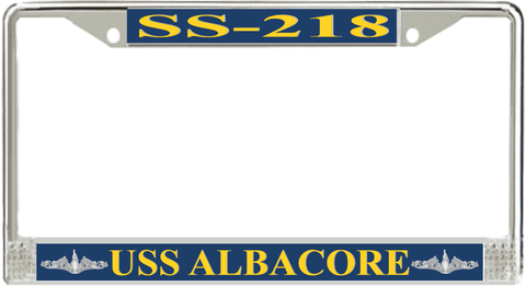 USS Albacore SS-218 License Plate Frame