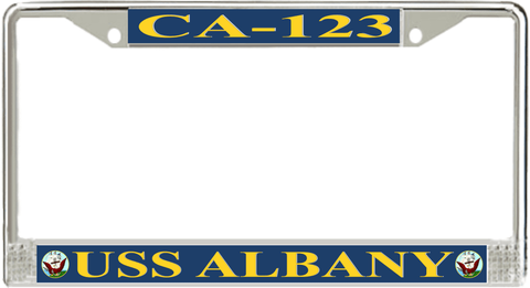 USS Albany CA-123 License Plate Frame
