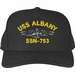 USS Albany SSN-753 Custom Embroidered Cap