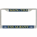 USS Albany SSN-753 License Plate Frame