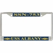 USS Albany SSN-753 License Plate Frame