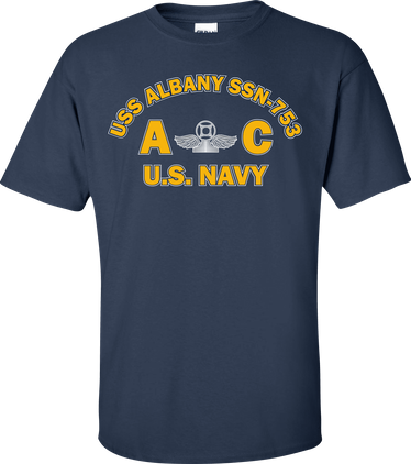 USS ALBANY SSN-753 Rate AC Air Traffic Controller T-Shirt