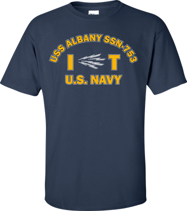 USS ALBANY SSN-753 Rate IT Information Systems Technician T-Shirt