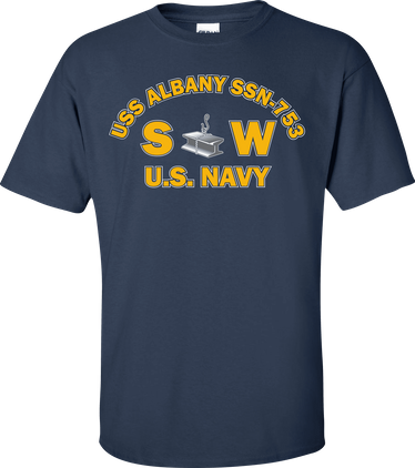 USS ALBANY SSN-753 Rate SW Steelworker T-Shirt
