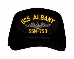 USS Albany SSN-753 ( Silver Dolphins ) Submarine Enlisted Cap