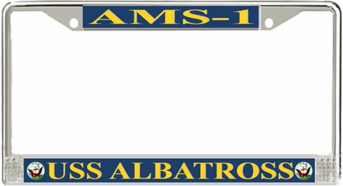 USS Albatross AMS-1 License Plate Frame